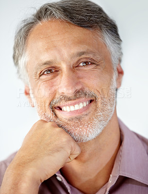 Buy stock photo A mature man smiling at the camera