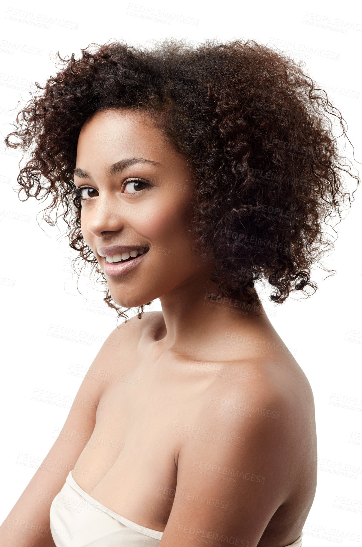 Buy stock photo Portrait of a beautiful ethnic woman looking confidently at the camera