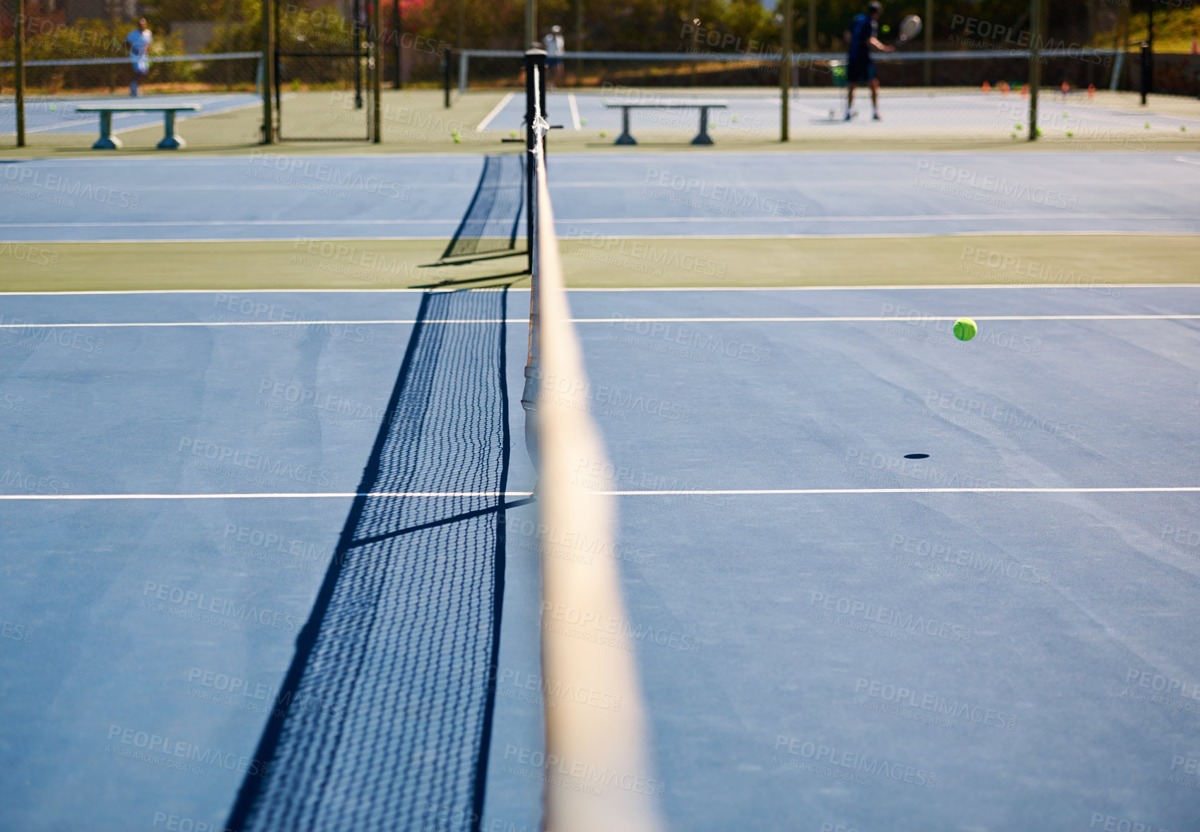 Buy stock photo A tennis court