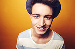 Happy wearing my hat