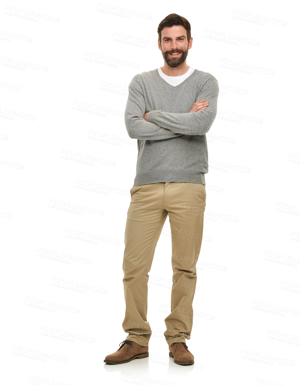 Buy stock photo A young man wearing casual wear - isolated