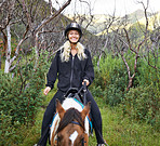 Horse riding in the outback