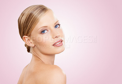 Buy stock photo A beautiful young woman in the studio