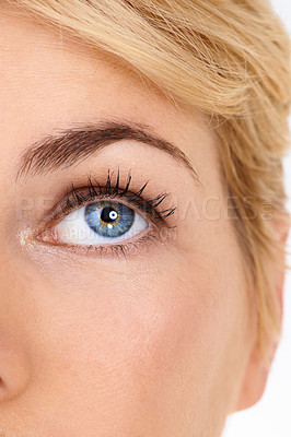 Buy stock photo A closeup of a young woman's eye