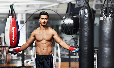 Buy stock photo A fitness shot of an athletic young man