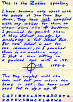 Zodiac Letters from the Famous Zodiac Killer