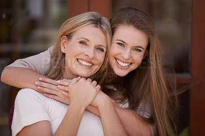 Buy stock photo A mother and daughter spending quality time together
