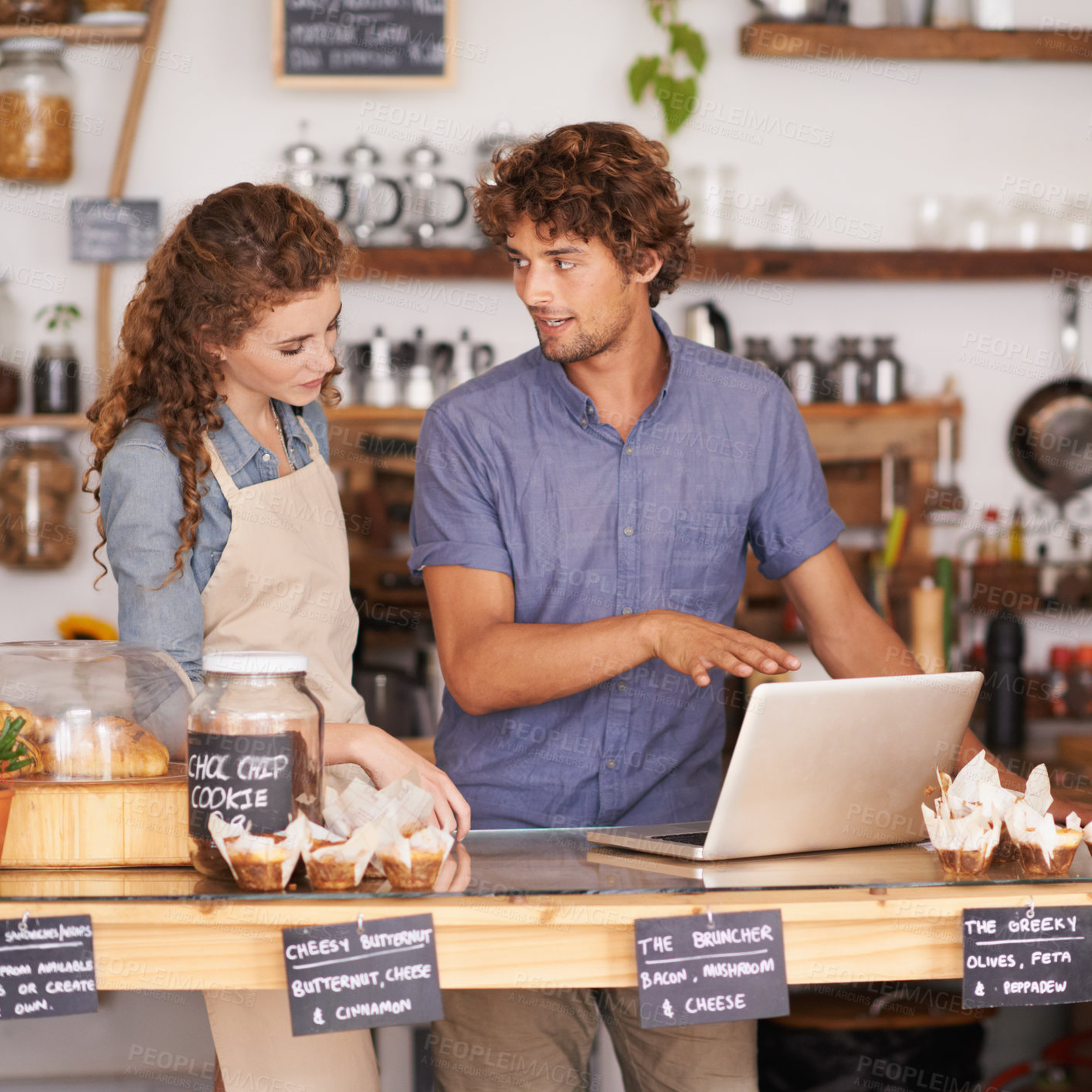 Buy stock photo Shot of a coffee shop