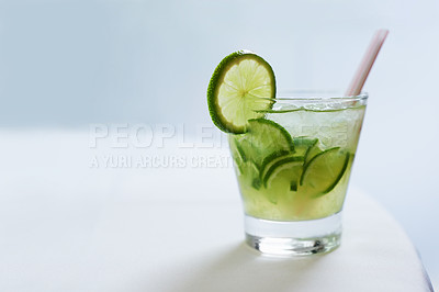 Buy stock photo A beautifully decorated cocktail