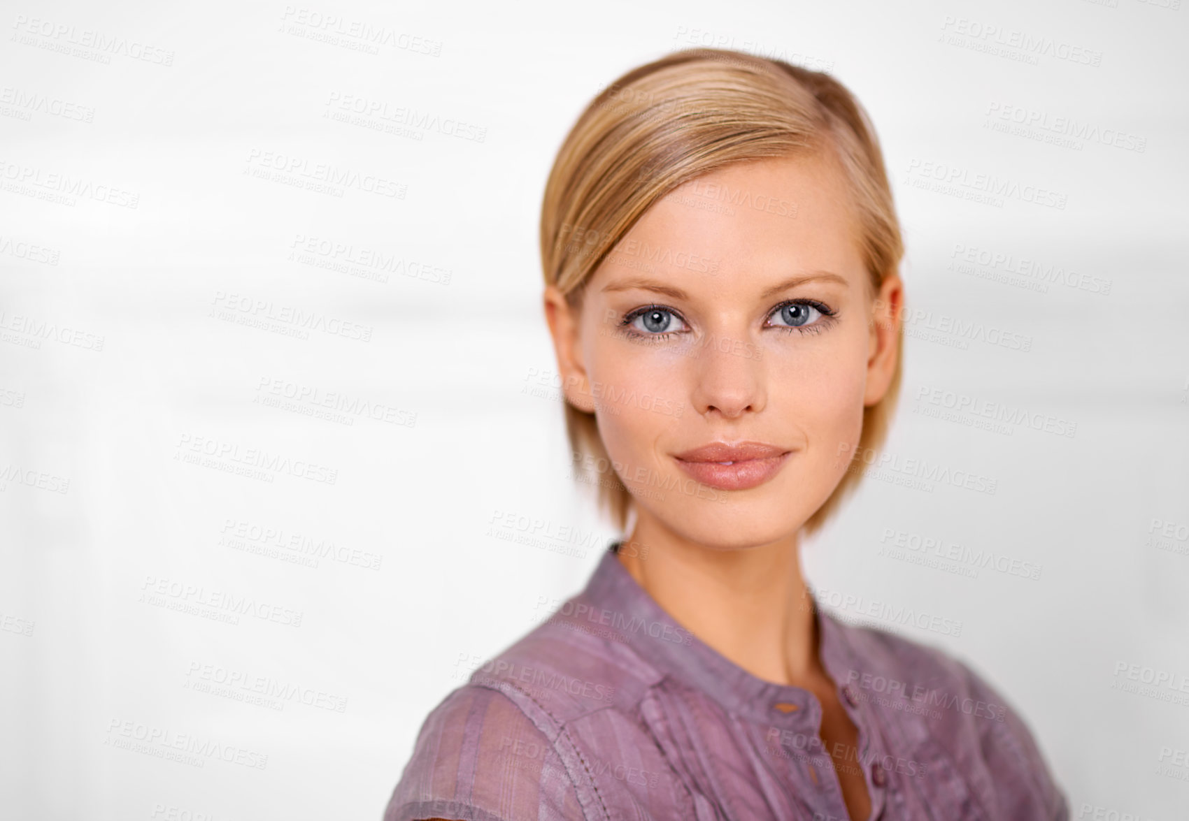 Buy stock photo Portrait of a beautiful young woman dressed for the office