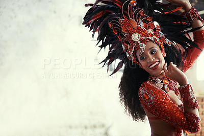 Buy stock photo Cropped shot of a beautiful female dancer