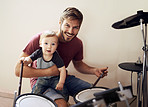 Father and son...rocking out together!