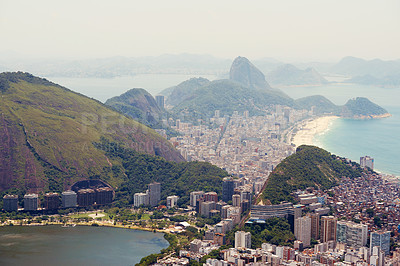 Buy stock photo A view of the city of Rio de Janeiro, Brazil