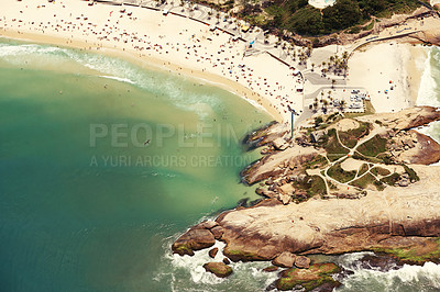 Buy stock photo A view of the city of Rio de Janeiro, Brazil