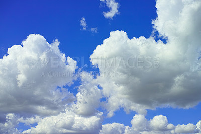 Buy stock photo Bright white cumulonibus cluds