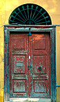 An old rustic door