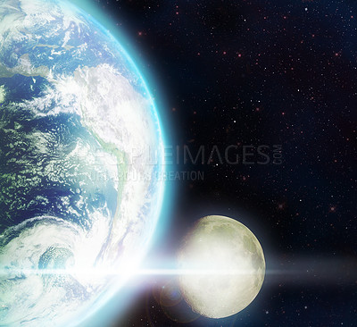 Buy stock photo Shot of the night time side of planet earth - ALL design on this image is created from scratch by Yuri Arcurs'  team of professionals for this particular photo shoot. You can use them freely and can obtain a property release by contacting support