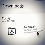 Showing you a history of your downloads