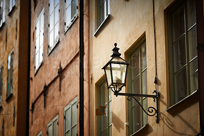 Buy stock photo Sweden's old city, the Gamle Stan located in Sweden