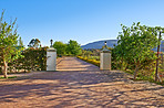 Entrance to a wine farm in Paarl