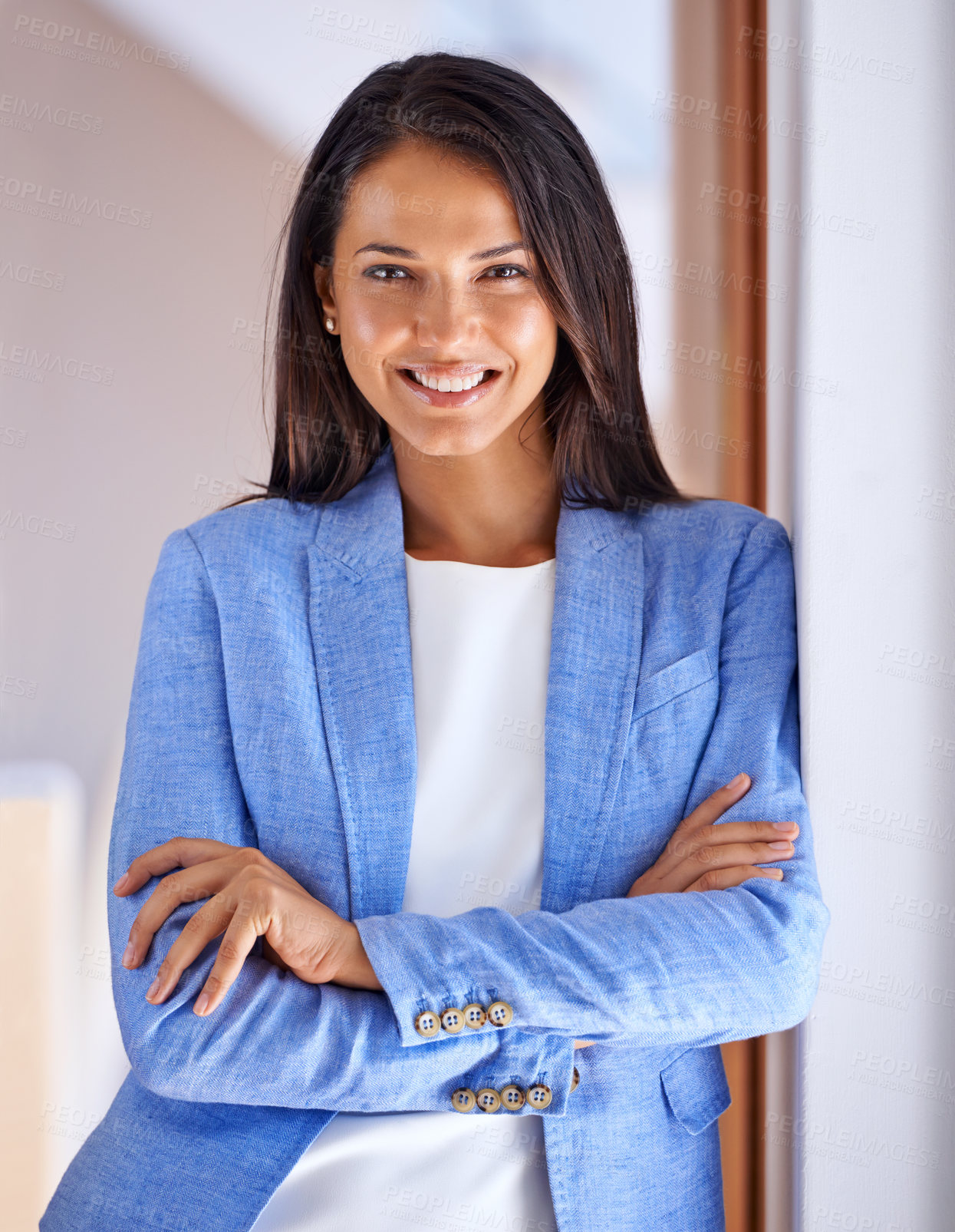 Buy stock photo Shot of a young businesswoman