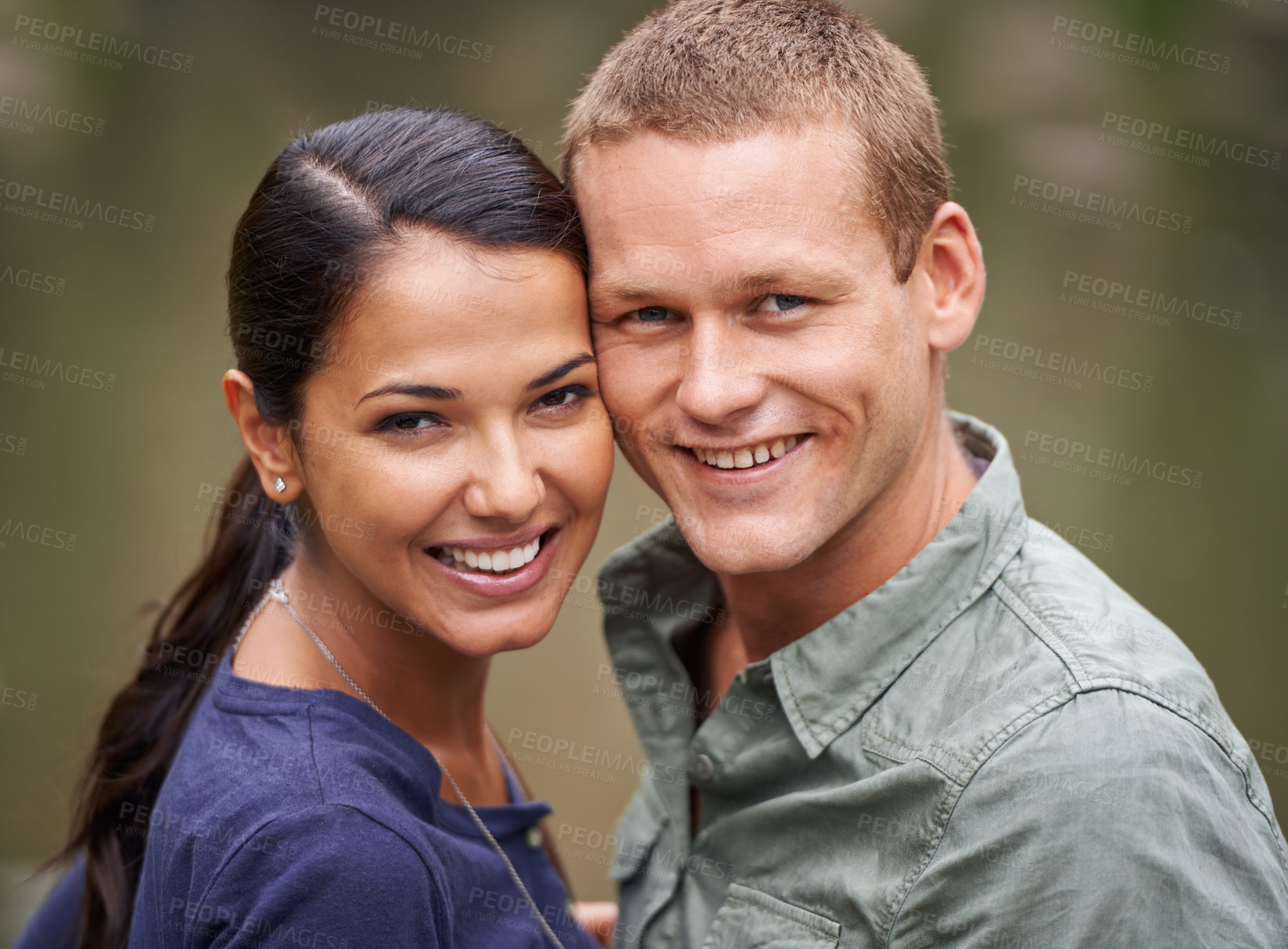 Buy stock photo Shot of a couple enjoying a day at the zoo