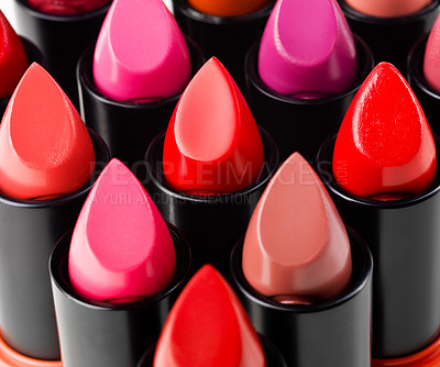 Buy stock photo Studio shot of colorful lipstick