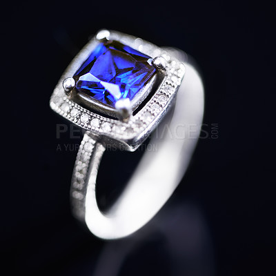 Buy stock photo Studio shot of a beautiful ring