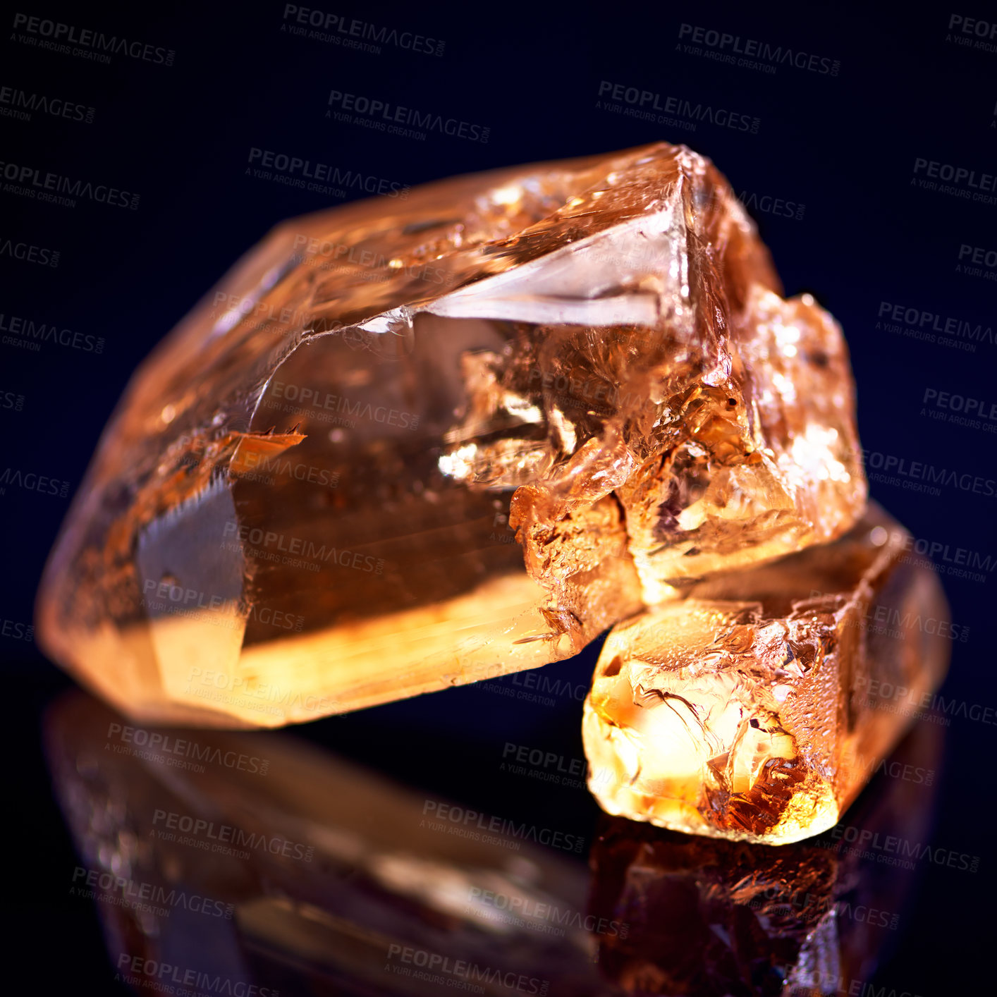 Buy stock photo Studio shot of a precious mineral