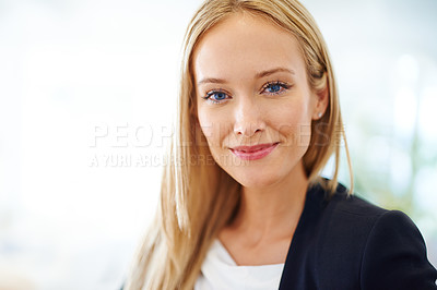 Buy stock photo Shot of well dressed woman looking at the camera
