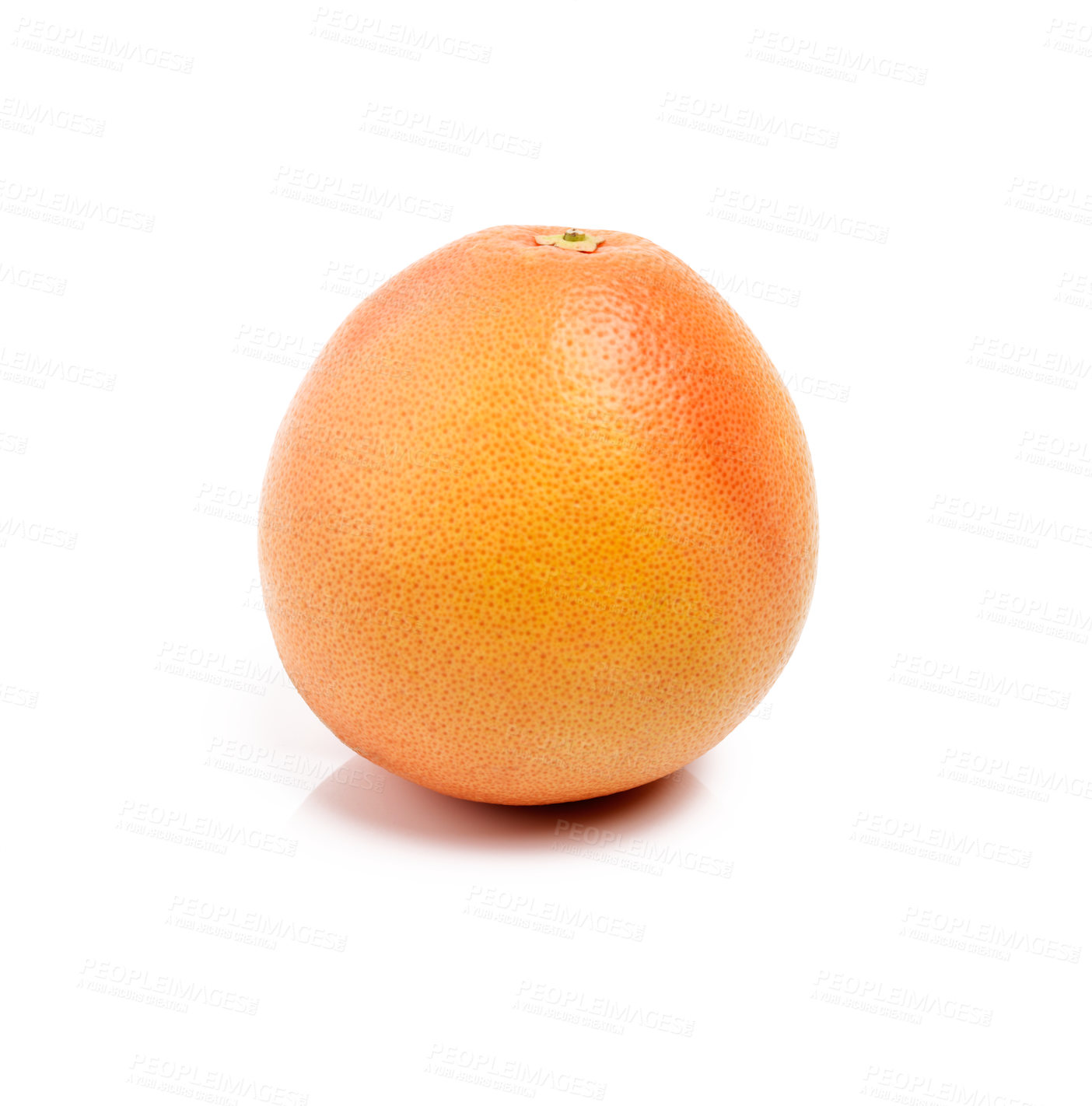 Buy stock photo Studio shot of a single grapefruit isolated on white