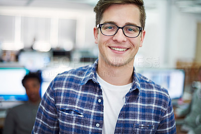 Buy stock photo Shot of a designers at work in a modern office