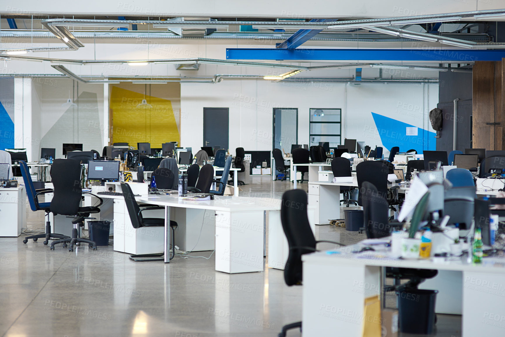 Buy stock photo Shot of an empty office