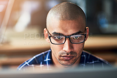 Buy stock photo Cropped shot of a young designer working in the office