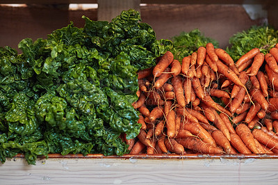 Buy stock photo Shot of fresh produce in a grocery store