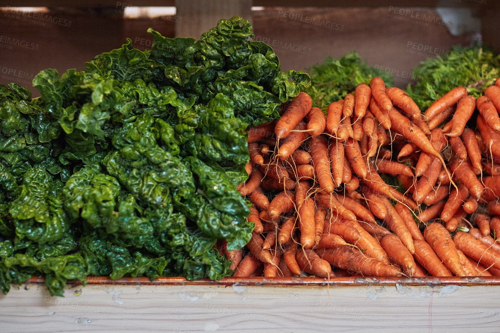 Buy stock photo Shot of fresh produce in a grocery store