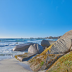 Rocky and sandy coast Camps Bay