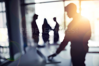 Buy stock photo Cropped shot of businesspeople in an office