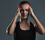 Headaches occur during or after sustained and vigorous exercise