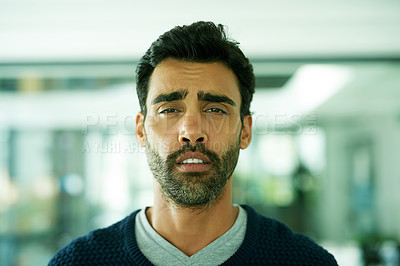 Buy stock photo Portrait of a designer suffering with allergies in an office