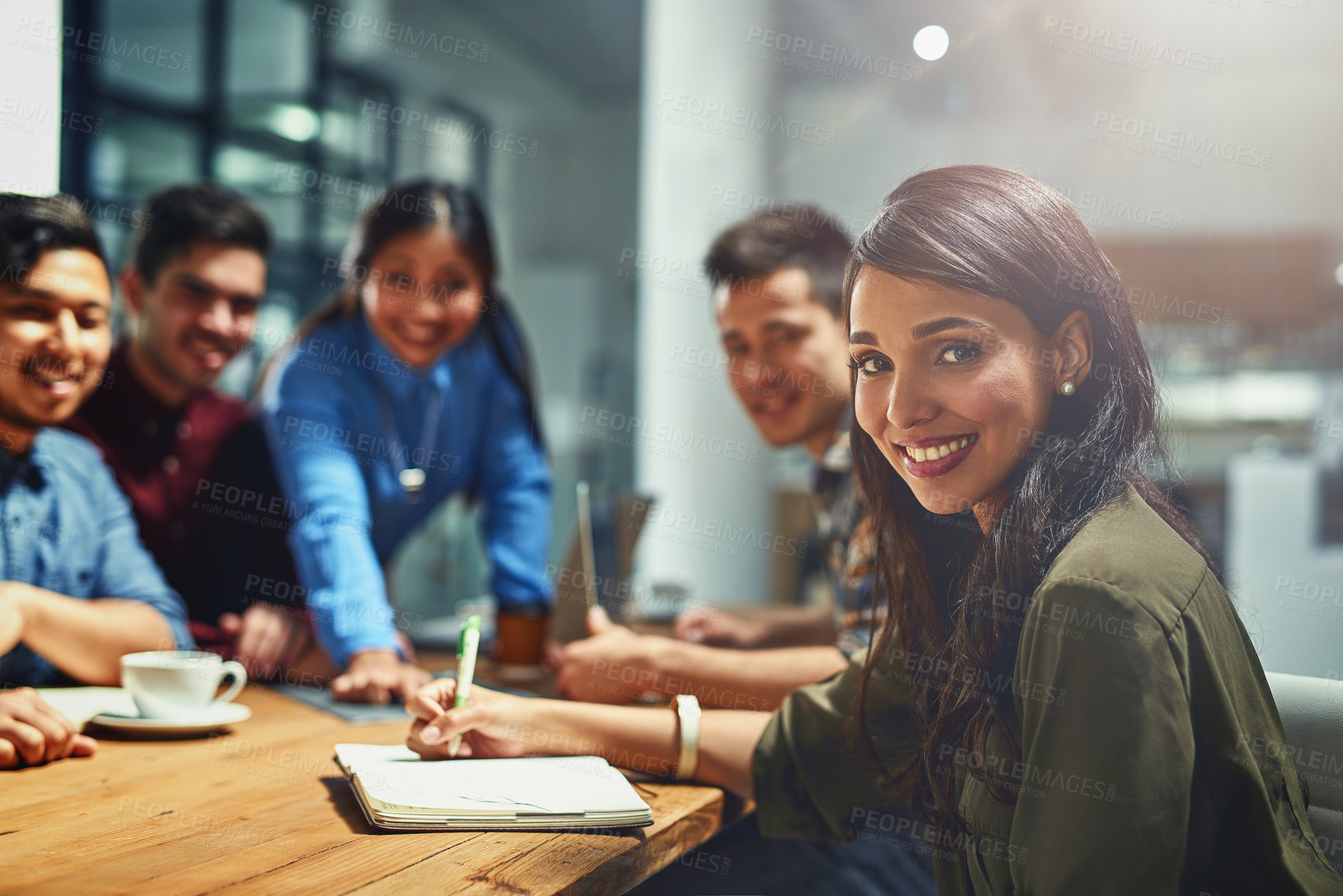 Buy stock photo Portrait of a team of designers working together in an office