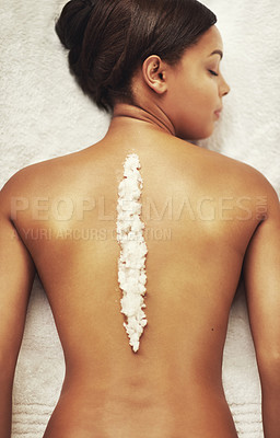 Buy stock photo Shot of a beautiful young woman at the beauty spa