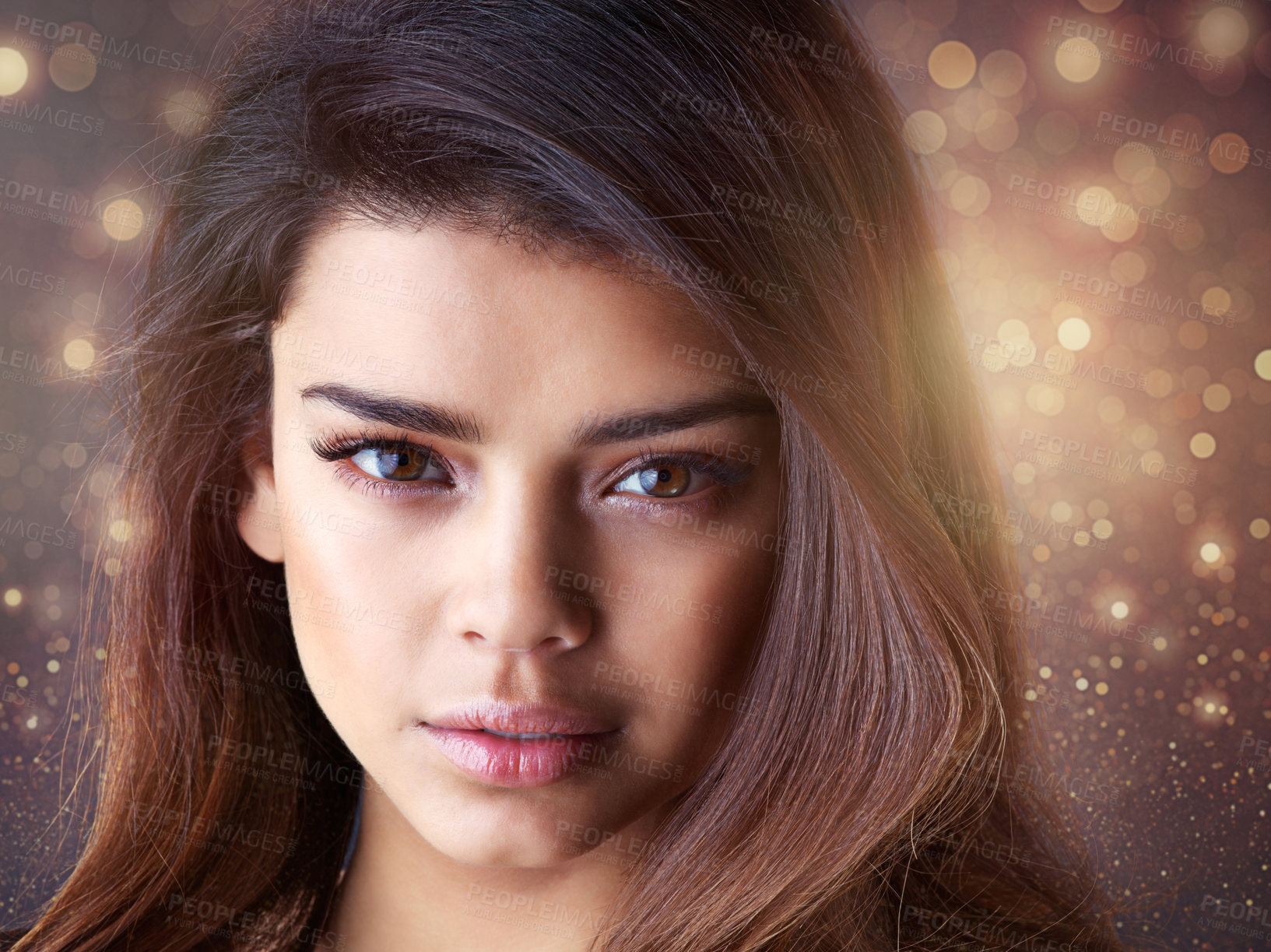 Buy stock photo Studio shot of a beautiful young woman posing in the studio