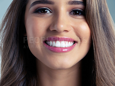 Buy stock photo Studio portrait of a beautiful young woman