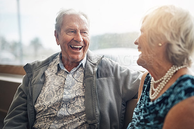 Buy stock photo Shot of a mature couple spending the day together