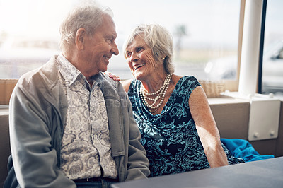 Buy stock photo Shot of a mature couple spending the day together