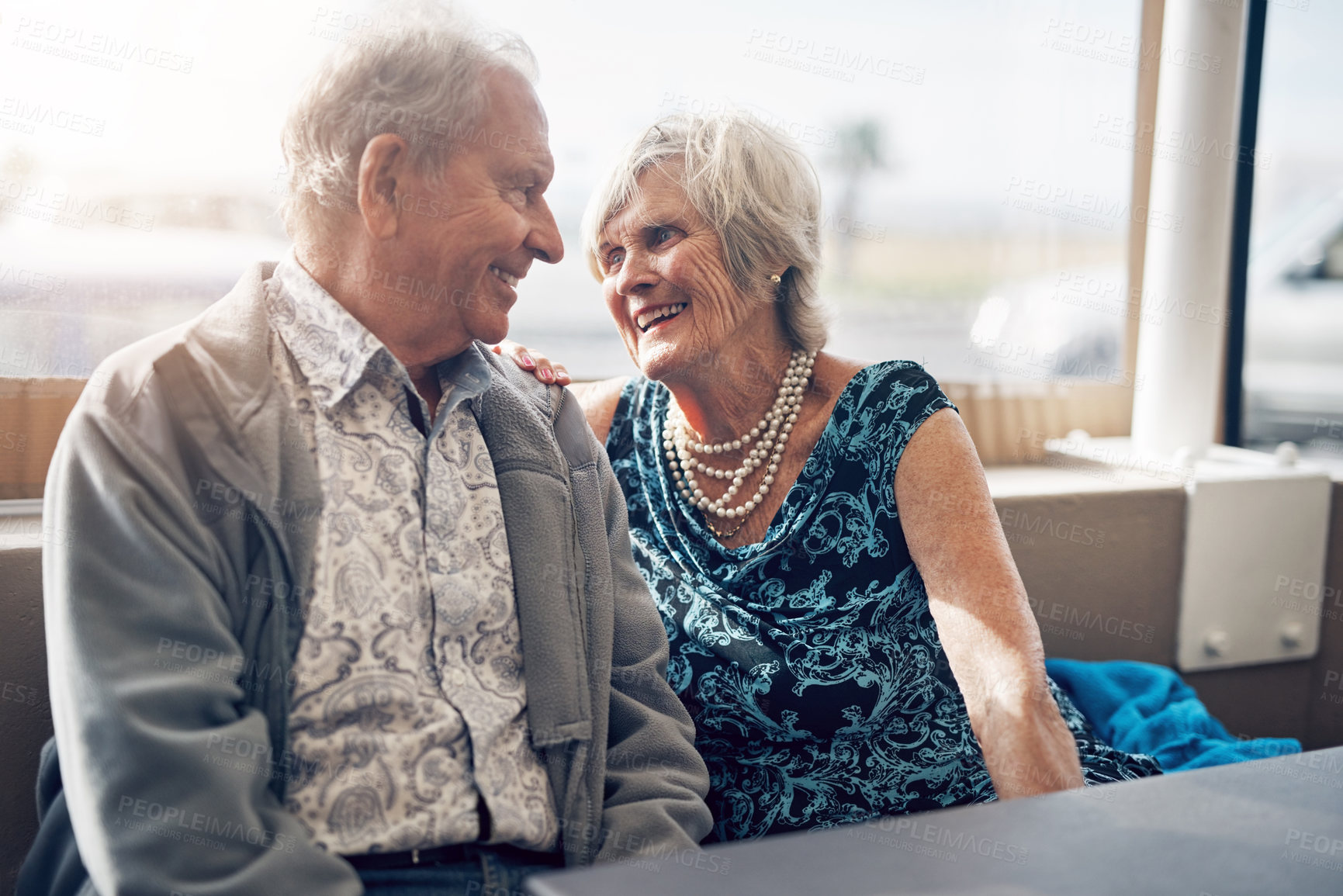 Buy stock photo Shot of a mature couple spending the day together