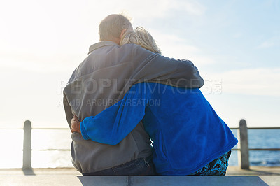 Buy stock photo Shot of a mature couple spending the day together