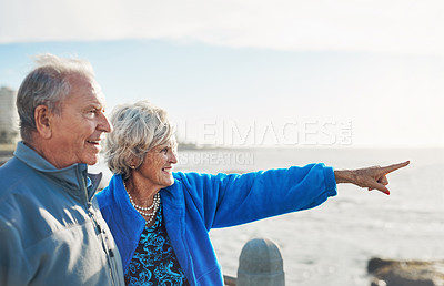 Buy stock photo Shot of a mature couple spending the day together