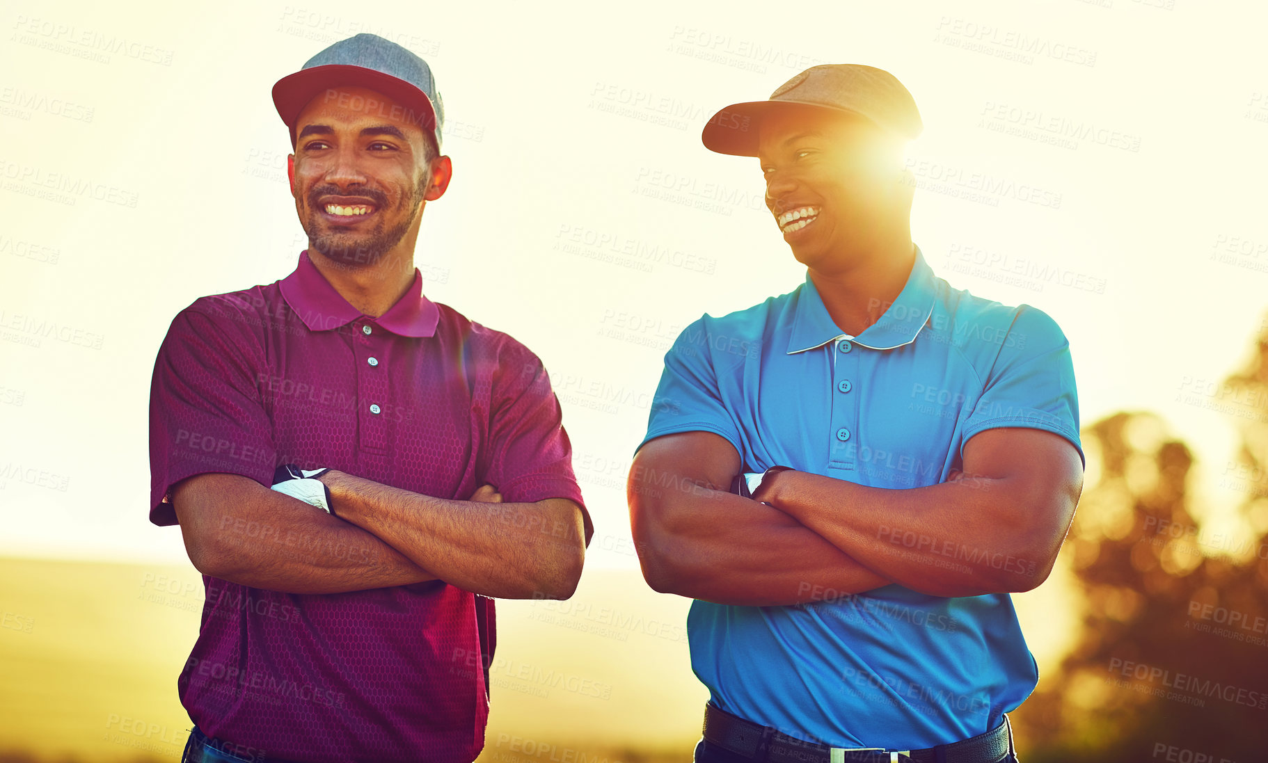 Buy stock photo Spending the day on a golf course